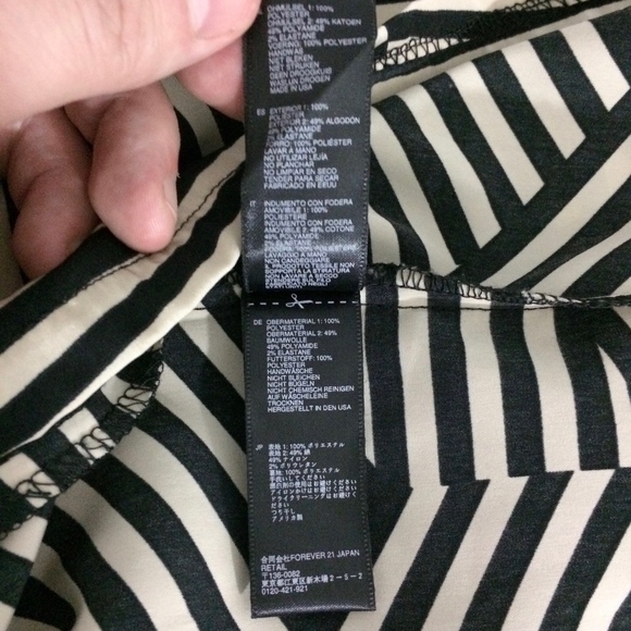 Forever 21 Womens S Black & Tan Strapless Dress - Picture 7 of 7